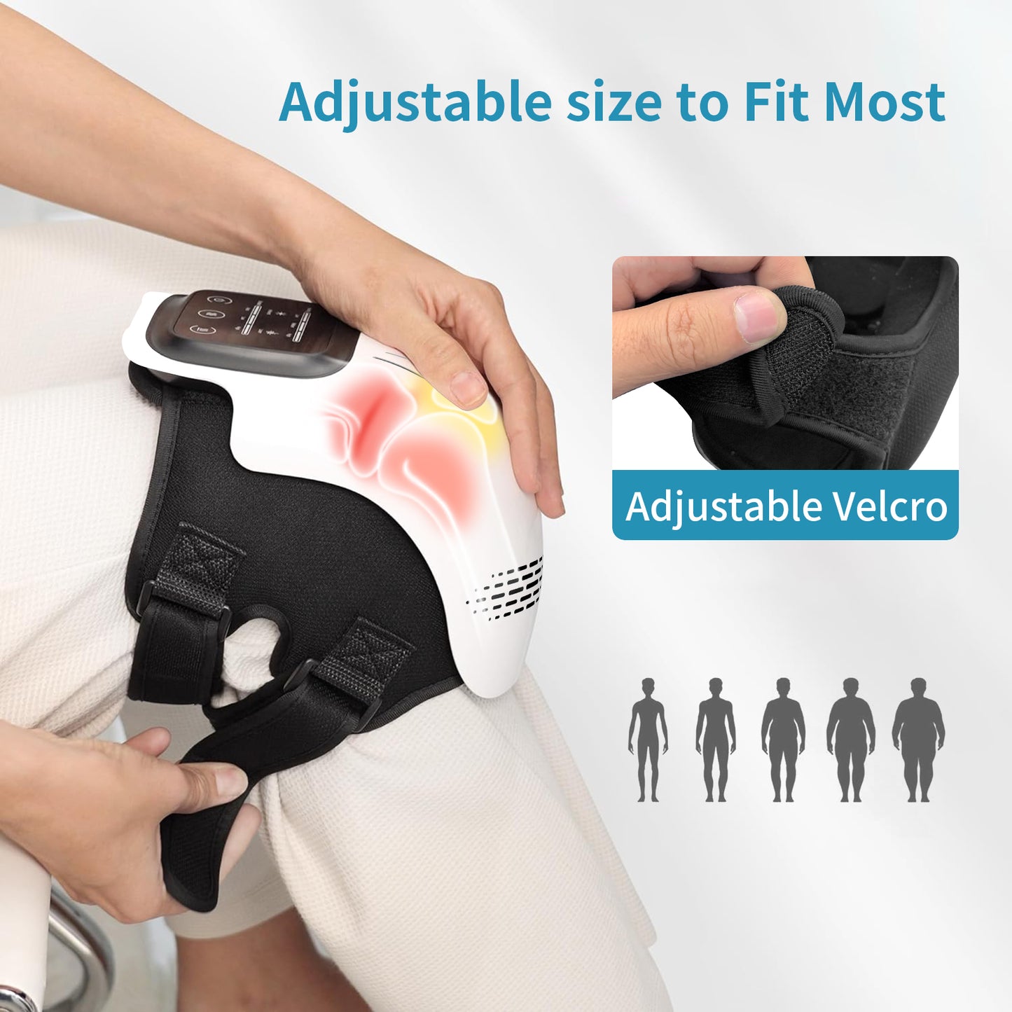 Knee Reliefs Pro | 4-in-1 Heated Knee Massager | Red Light + Infrared